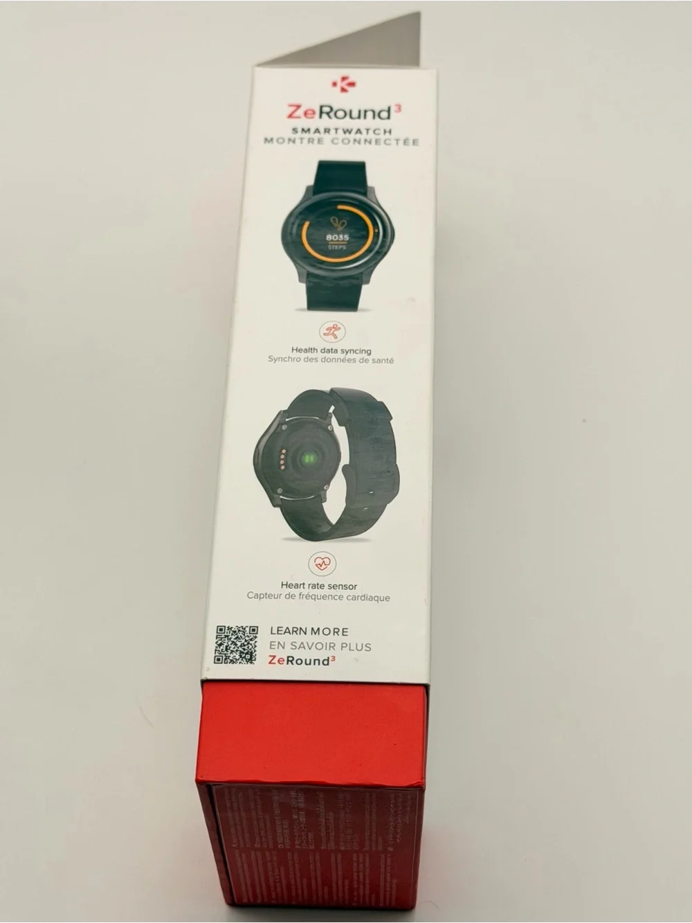 MyKronoz ZeRound3 Smartwatch with Heart Rate Monitoring Steps Watch, New